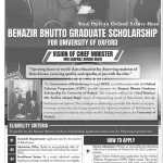 Benazir Bhutto Scholarship