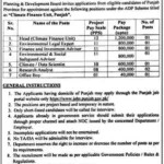 Jobs Punjab planning and development board