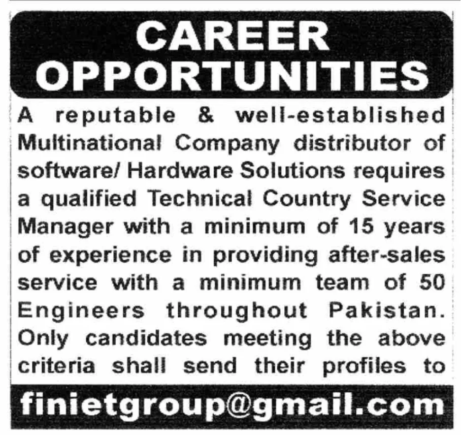 Career opportunities