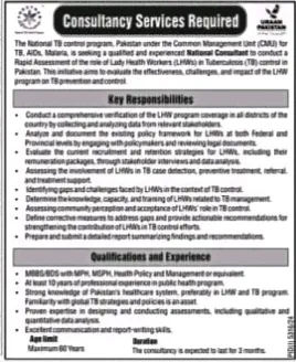 Consultancy at TB Control program