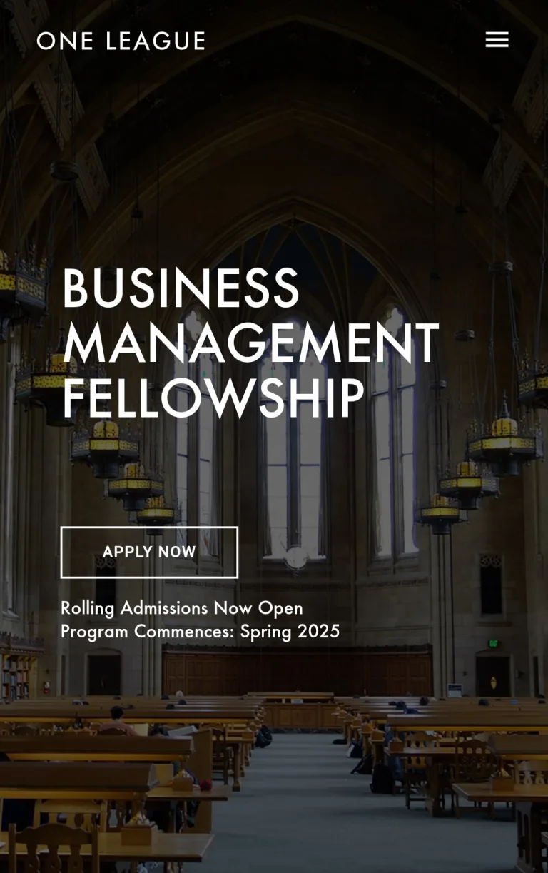 League's Business Management Fellowship