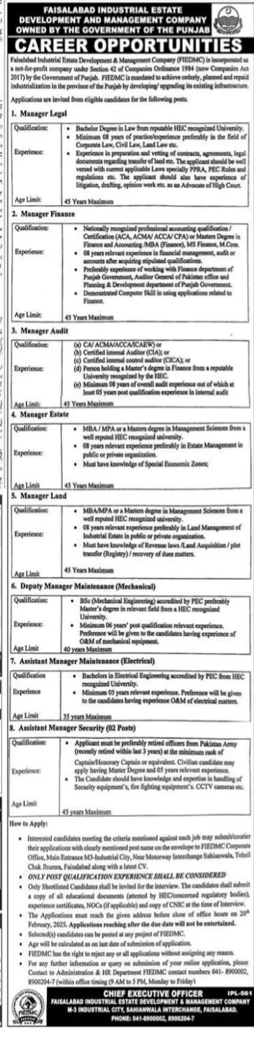 Faisalabad Industrial Estate development and management company