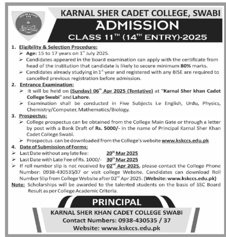 Karnel sher College Swabi