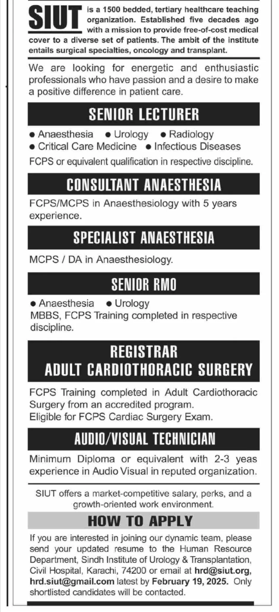 Sindh Institute of Urology & Transplantation (SIUT)