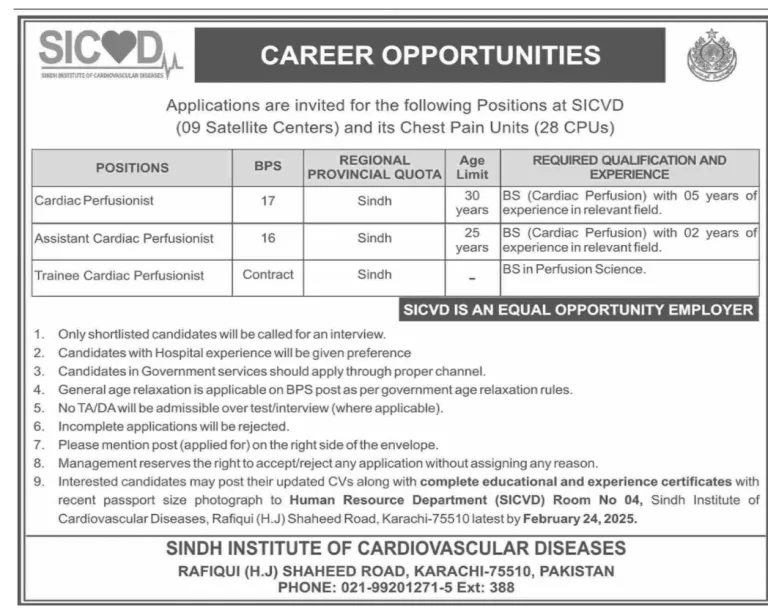 Sindh Institute of cardiovascular diseases