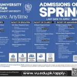 Virtual University Admissions open