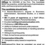 Staff Officer to CEO/MD at a Leading Construction Firm