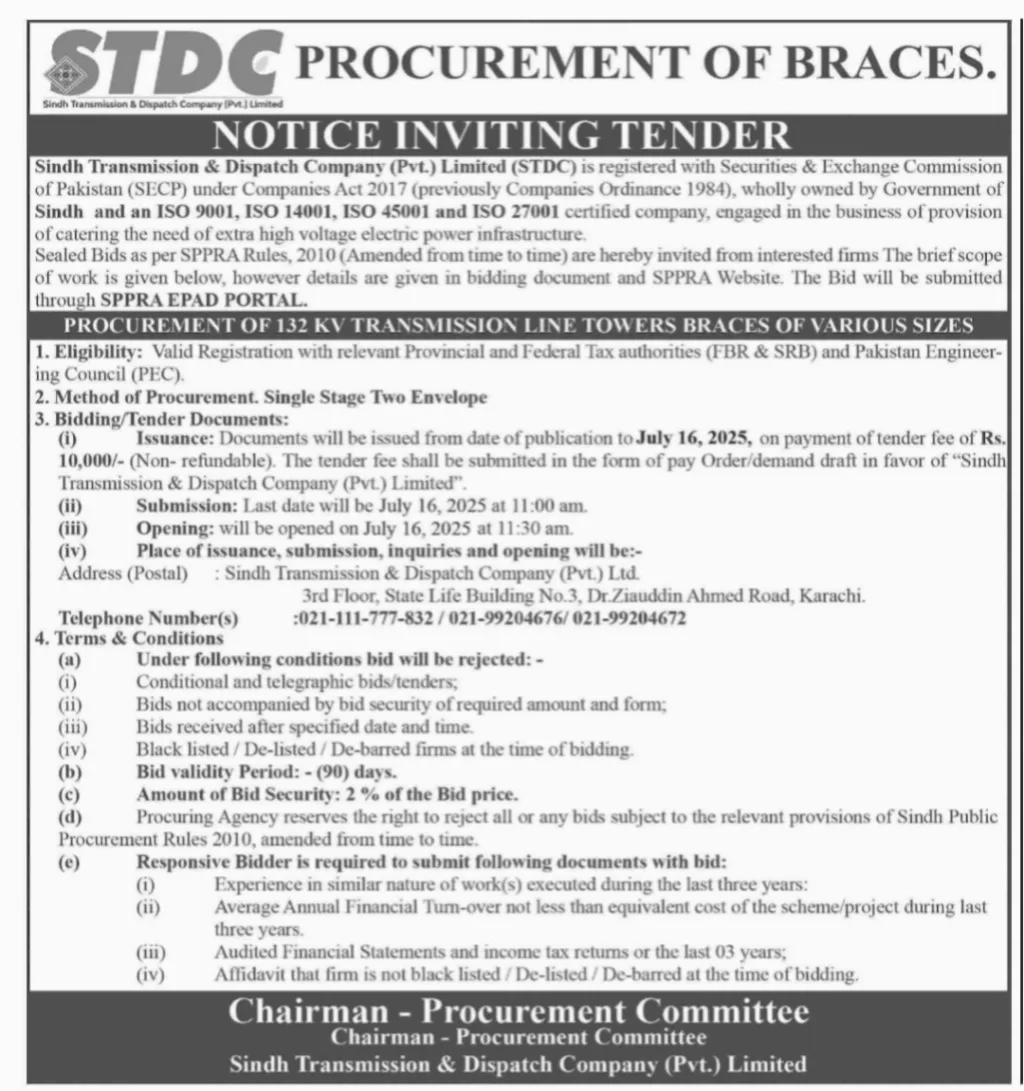 Procurement of 132 KV