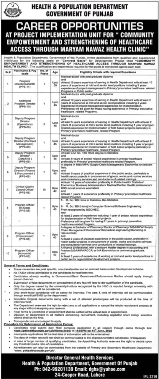 Health and Population Department