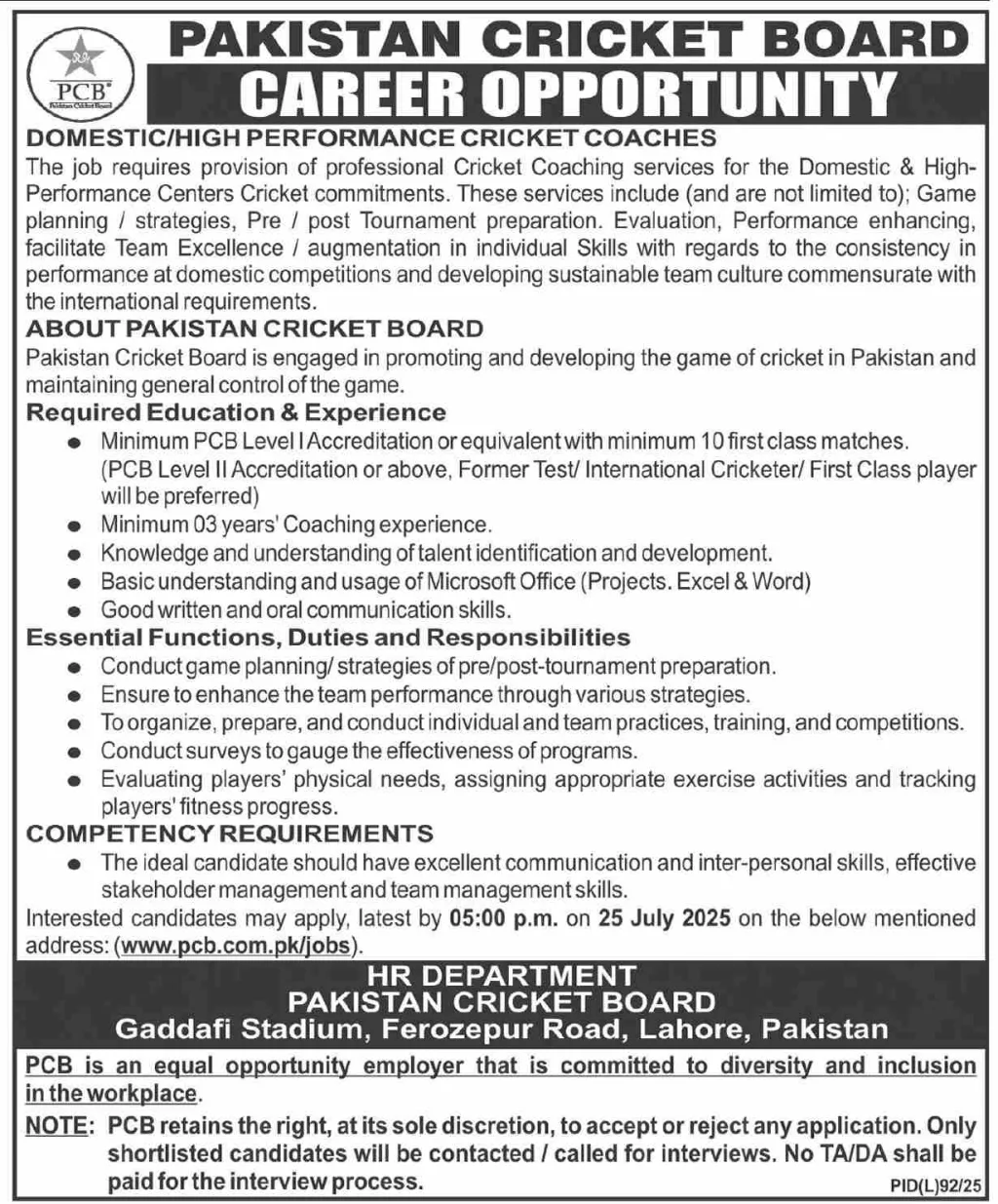 Pakistan Cricket Board