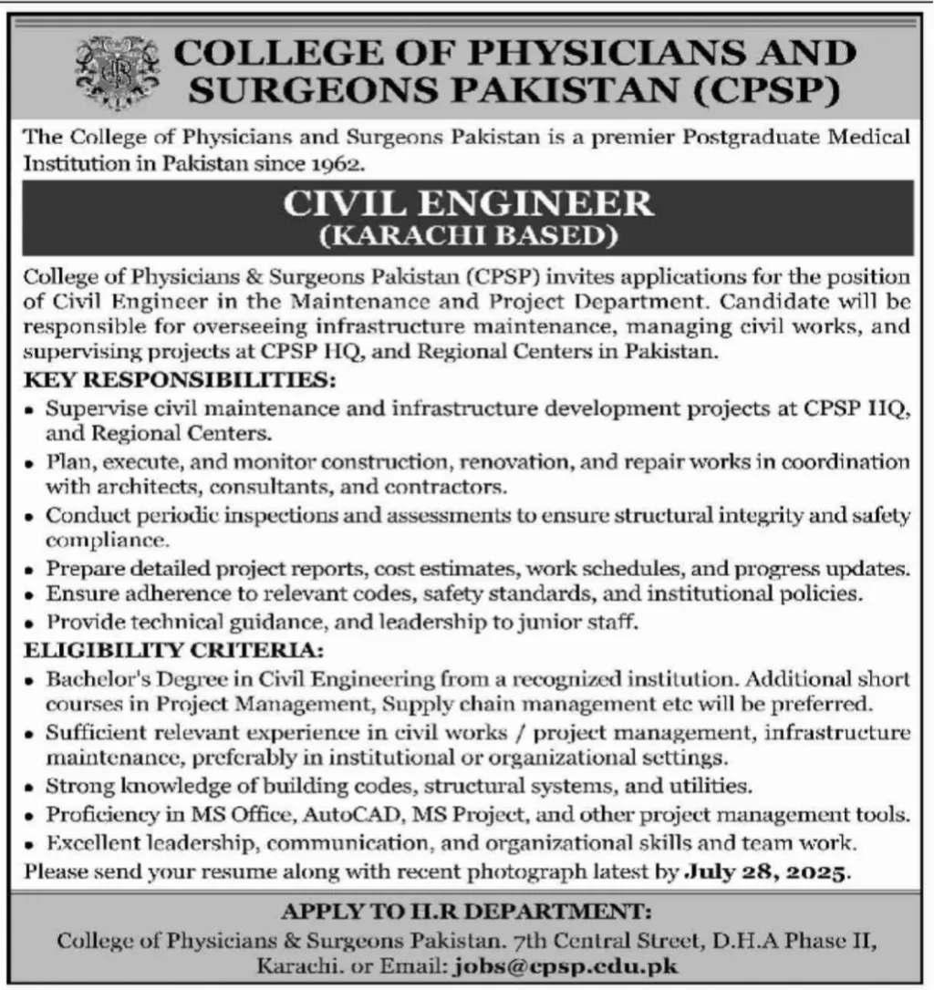 College of Physicians and Surgeons Pakistan (CPSP).
