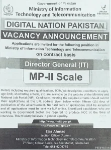 Director General (IT)