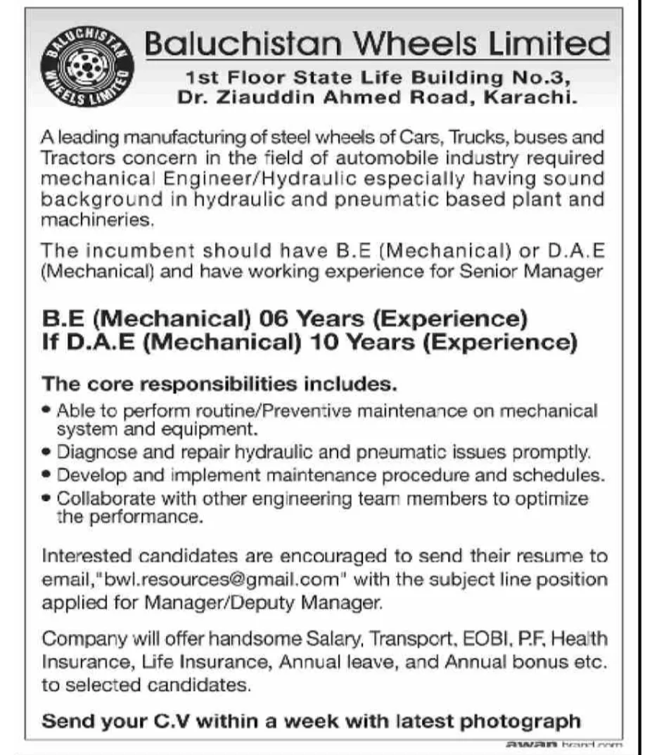 Baluchistan Wheels Limited