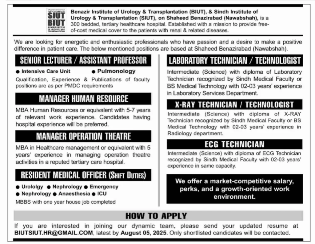 Benazir Institute of Urology & Transplantation