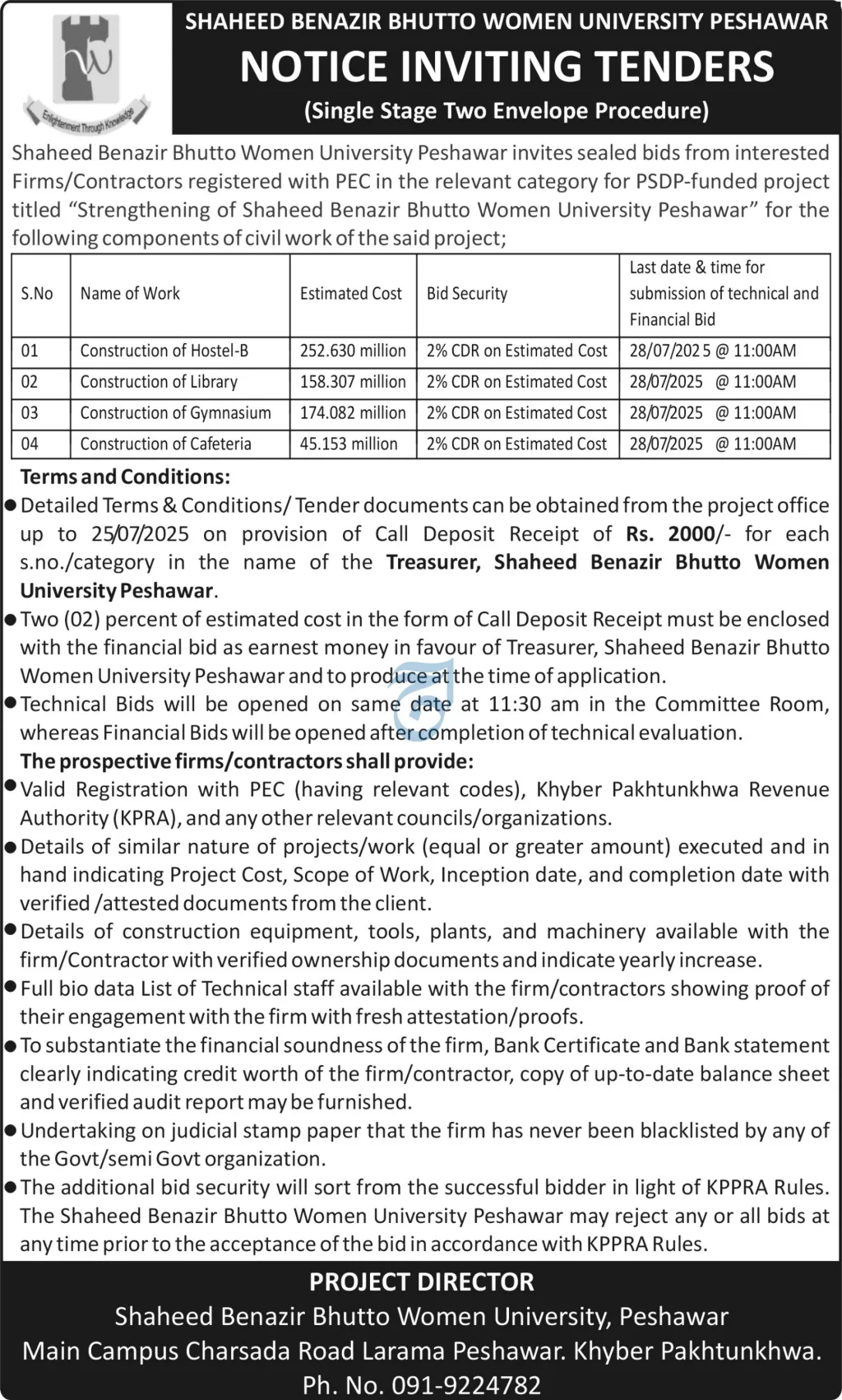 Shaheed Benazir Bhutto Women University
