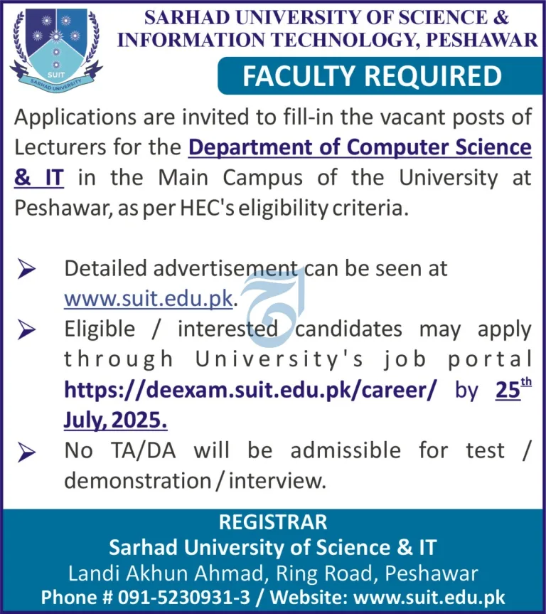 Sarhad University Peshawar