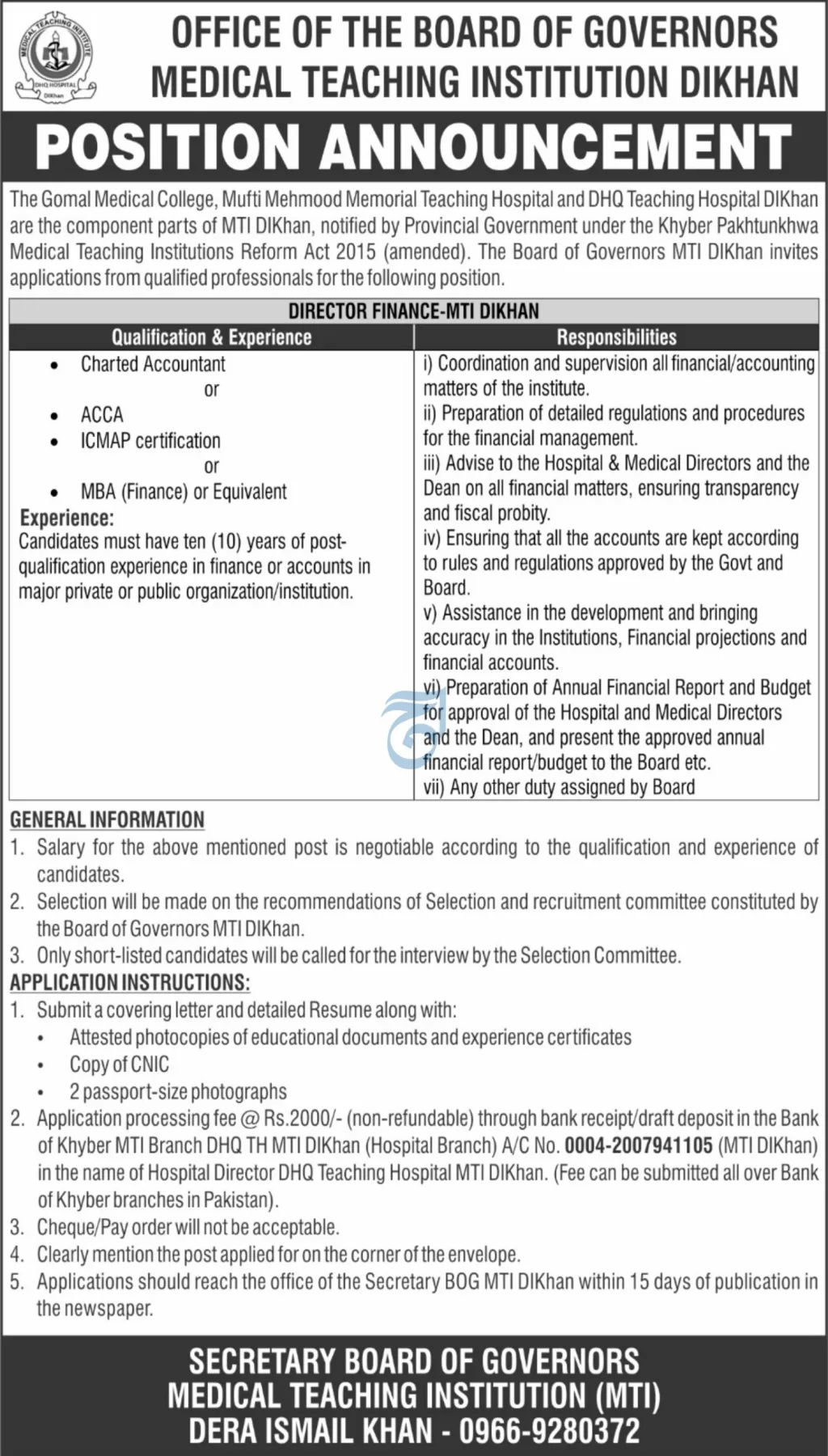Director Finance