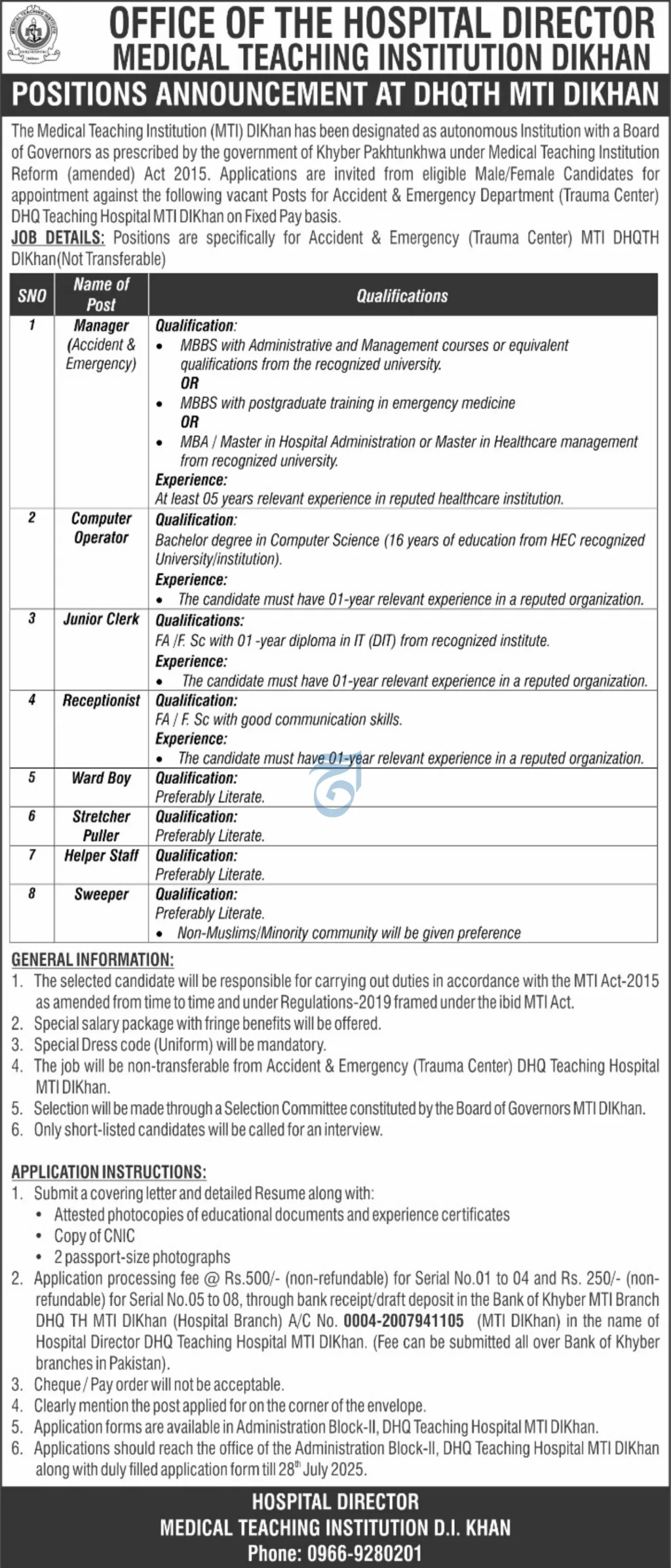 Accident & Emergency Department