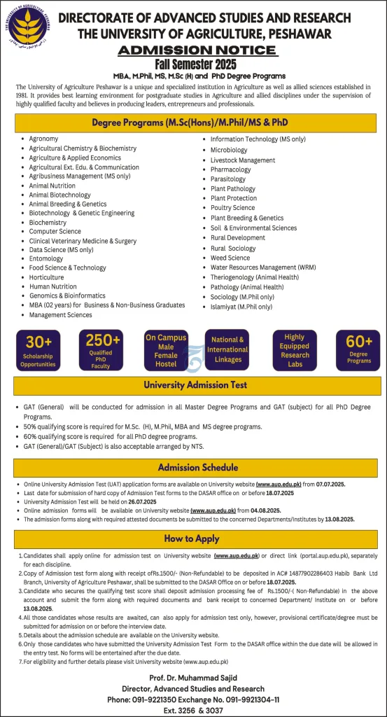University of Agriculture, Peshawar