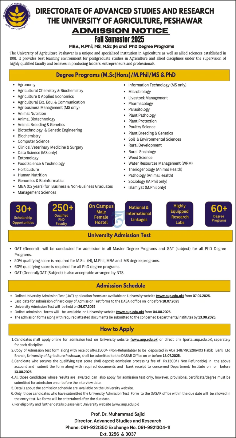 University of Agriculture, Peshawar