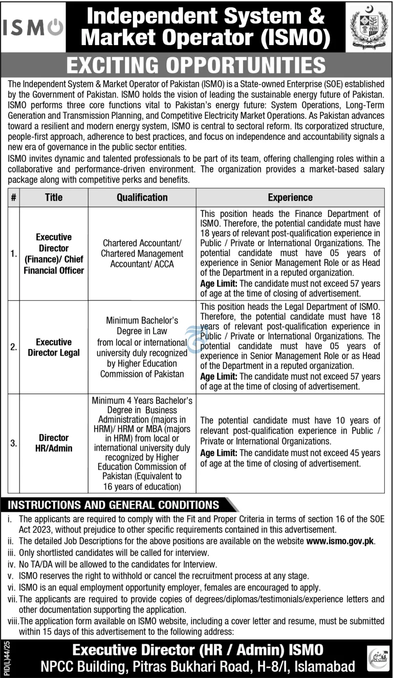 Independent System & Market Operator (ISMO)