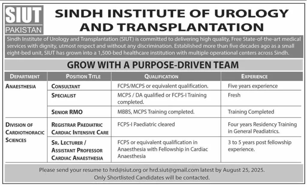 Sindh Institute of Urology and Transplantation (SIUT)