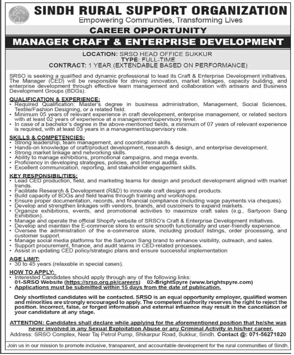 Sindh Rural Support Organization