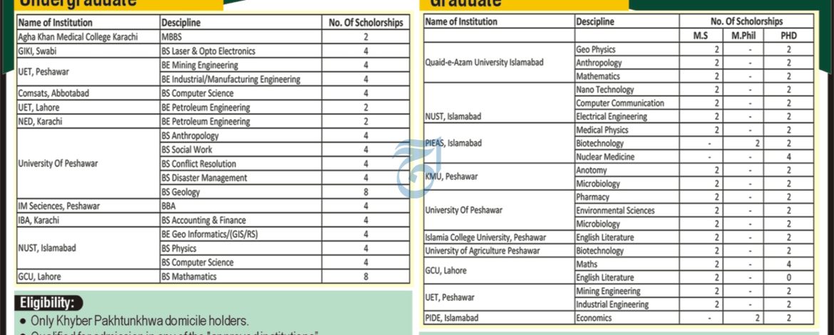 KPK Chief Minister Education Endowment Fund
