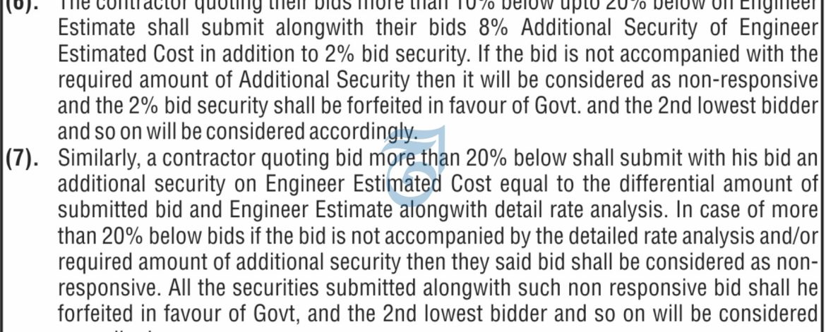Major Construction Tender