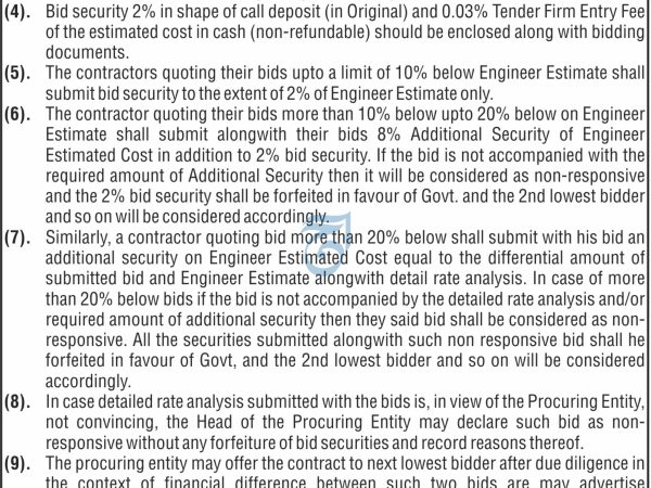 Major Construction Tender