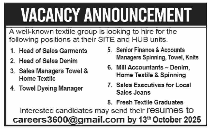 Sales & Production Roles 