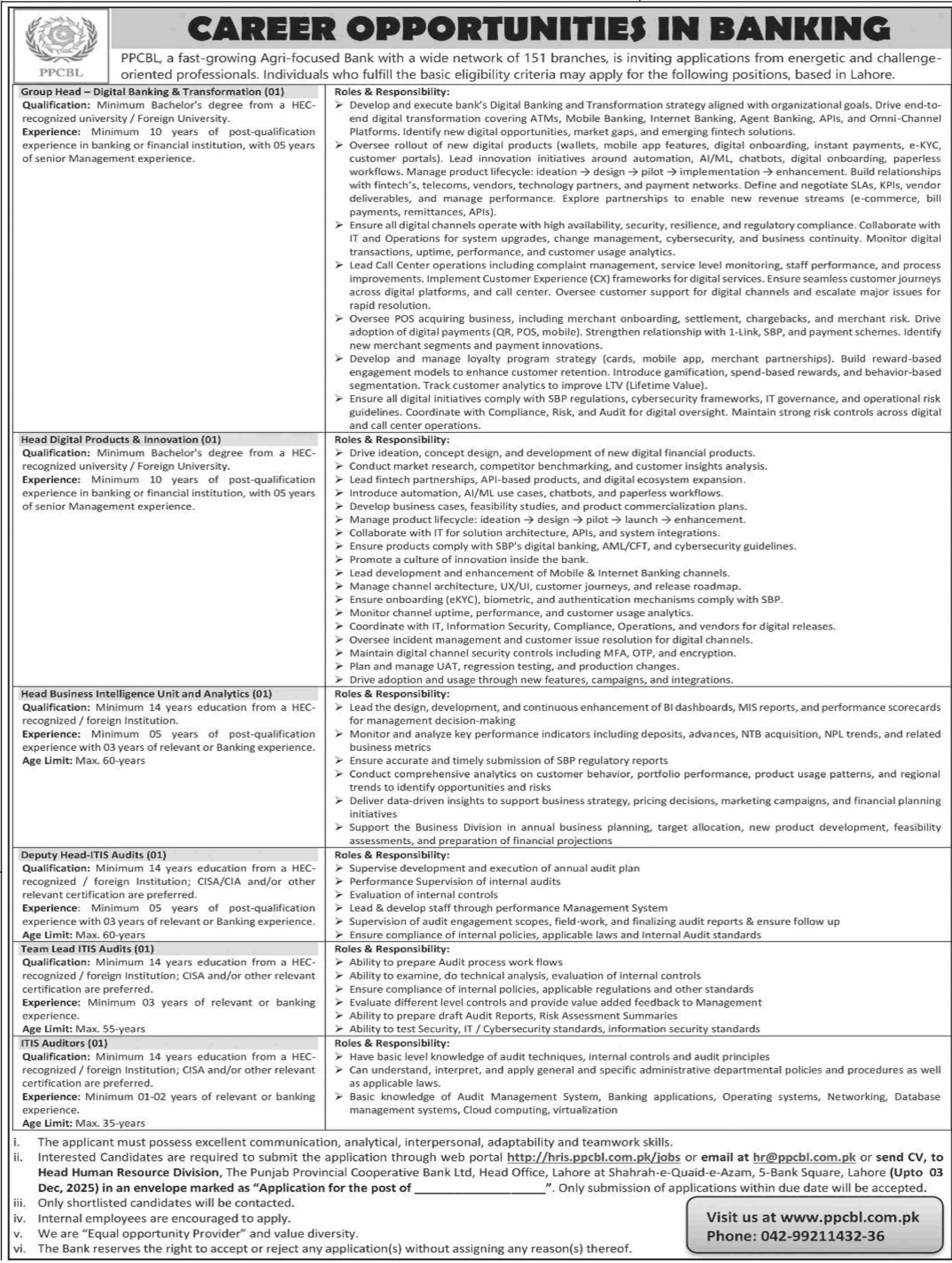 PPCBL for Senior Executive Roles