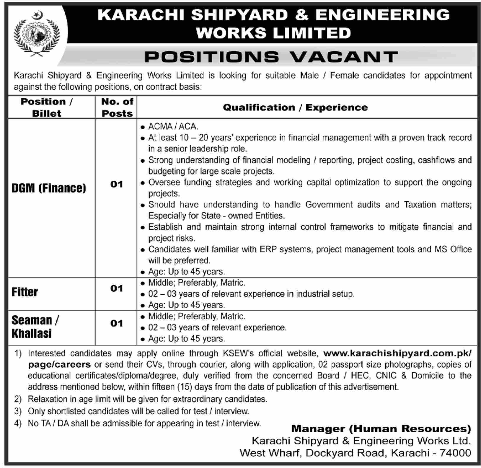 Karachi Shipyard & Engineering Works Limited