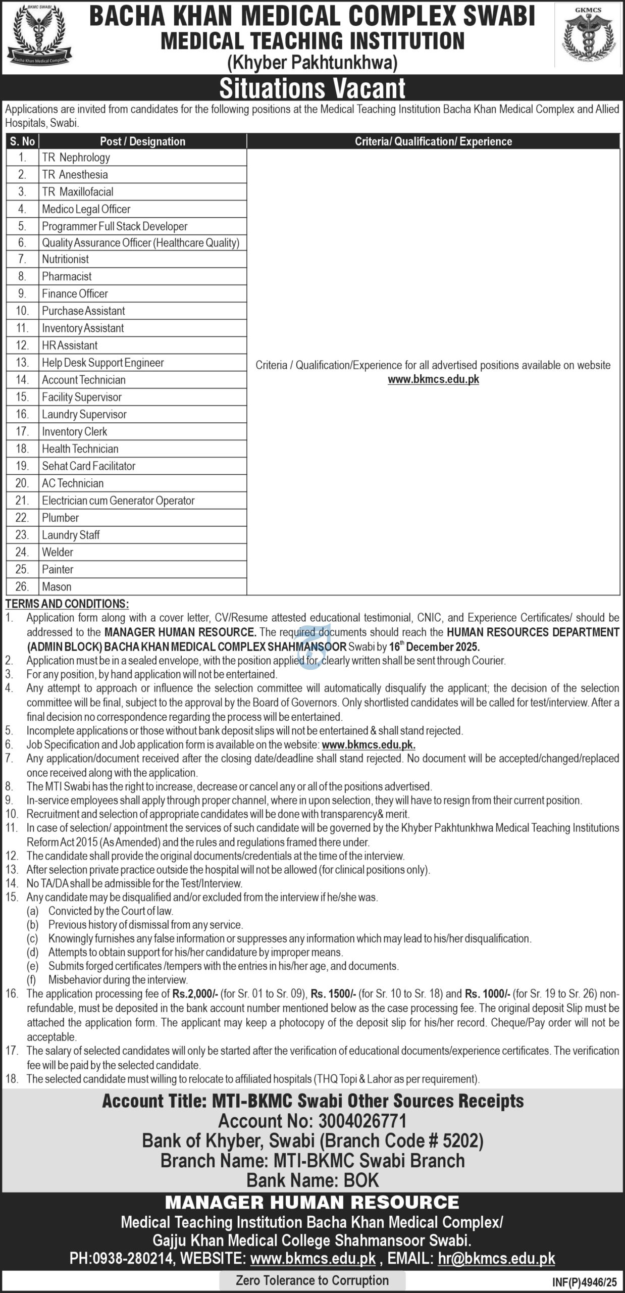 Bacha Khan Medical Complex