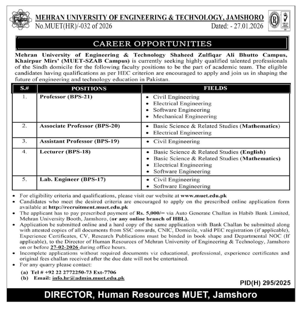 Mehran University of Engineering & Technology
