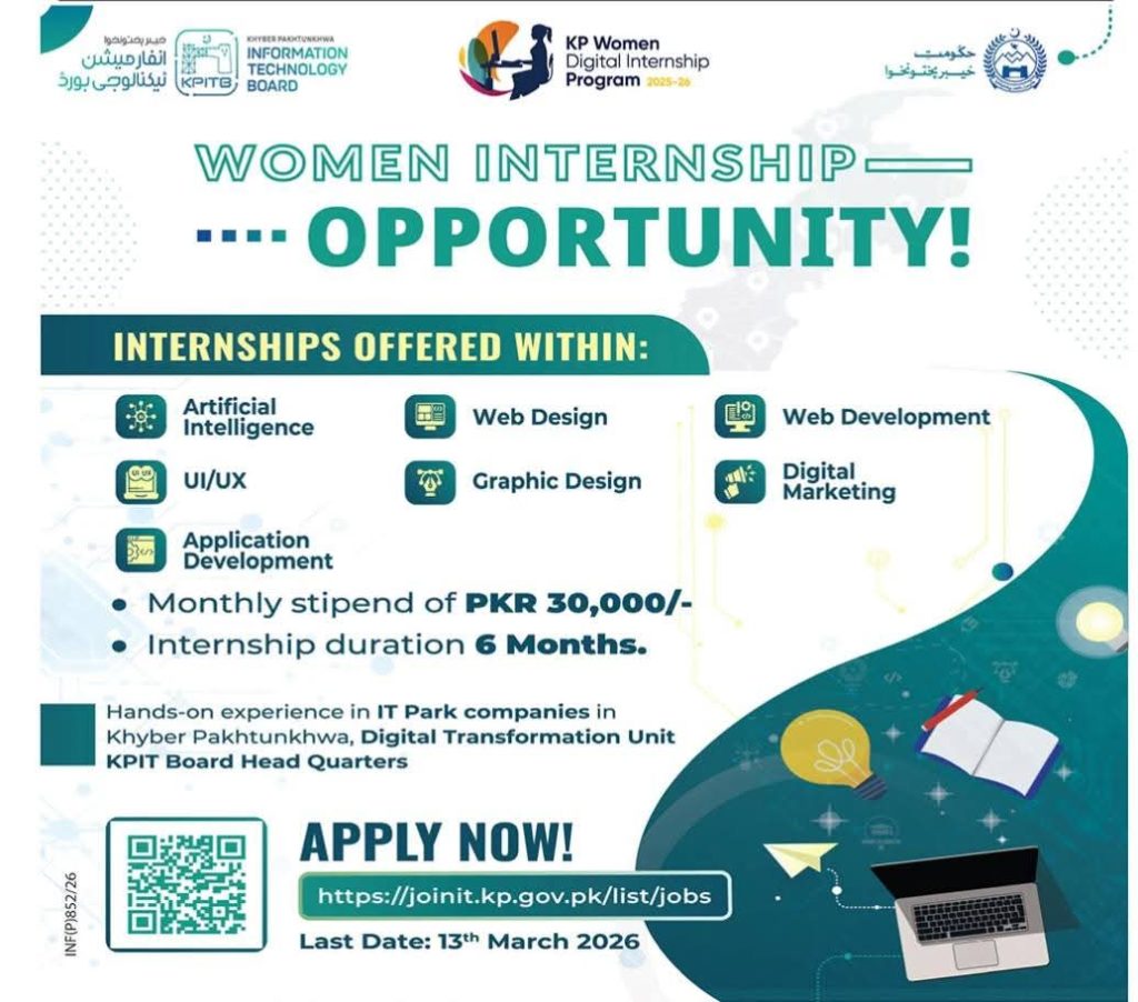 KP Women Digital Internship Program 2025-26