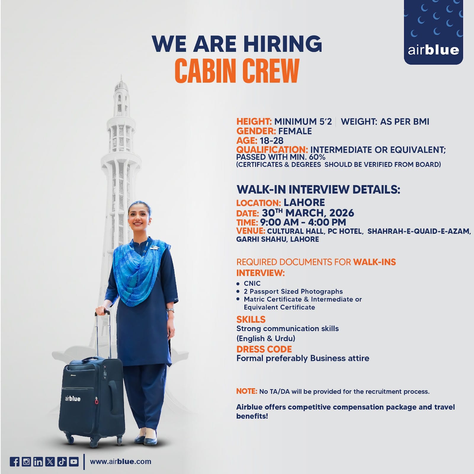 Airblue Cabin Crew