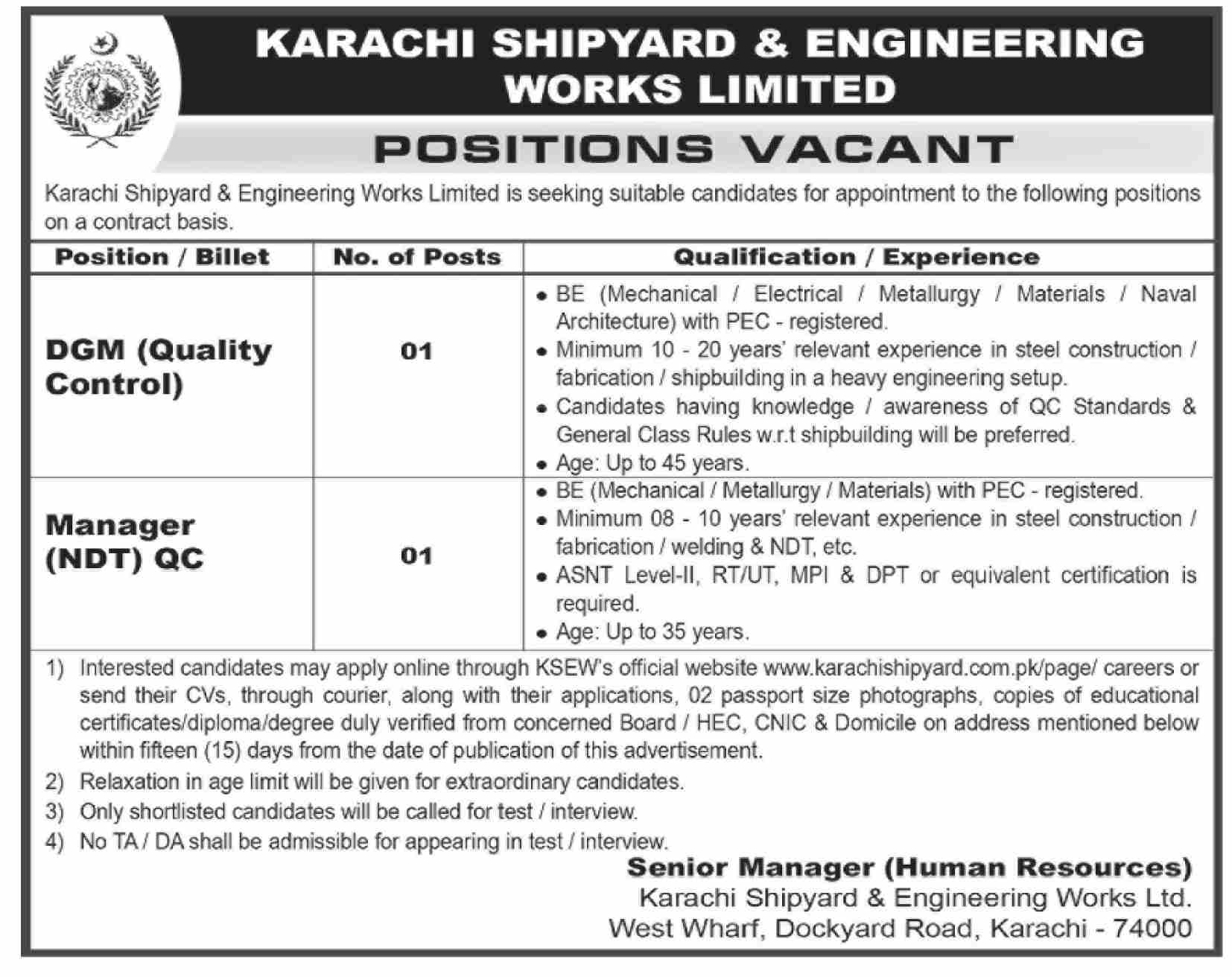 Karachi Shipyard & Engineering Works Limited