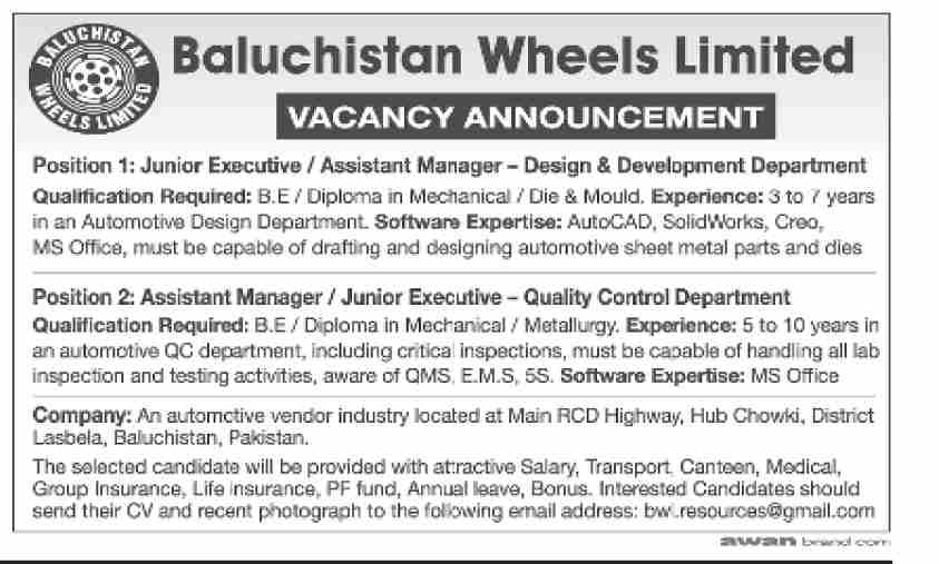 Baluchistan Wheels Limited