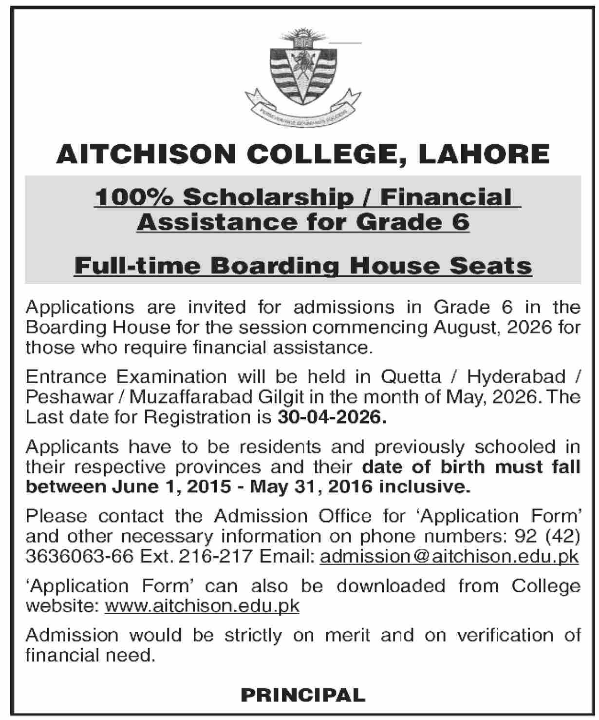 Aitchison College, Lahore