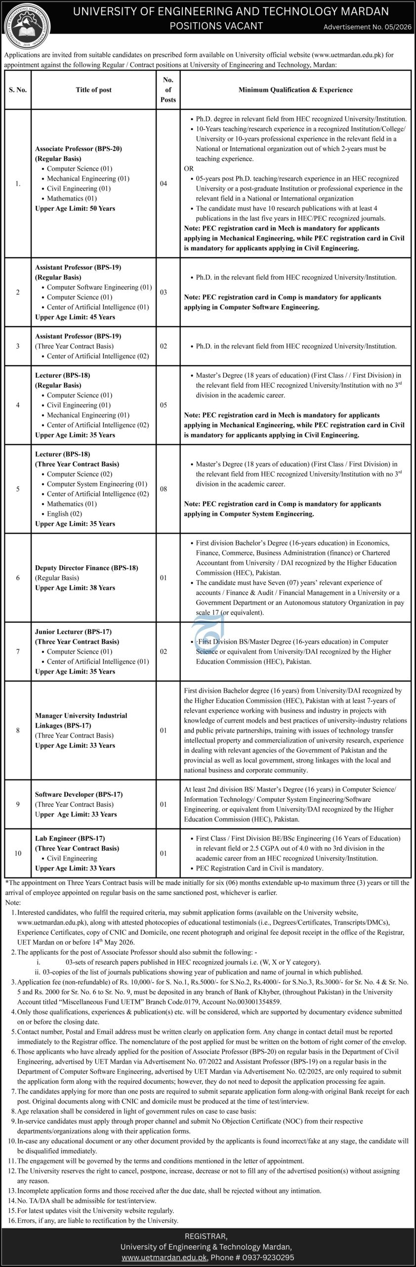 University of Engineering and Technology Mardan