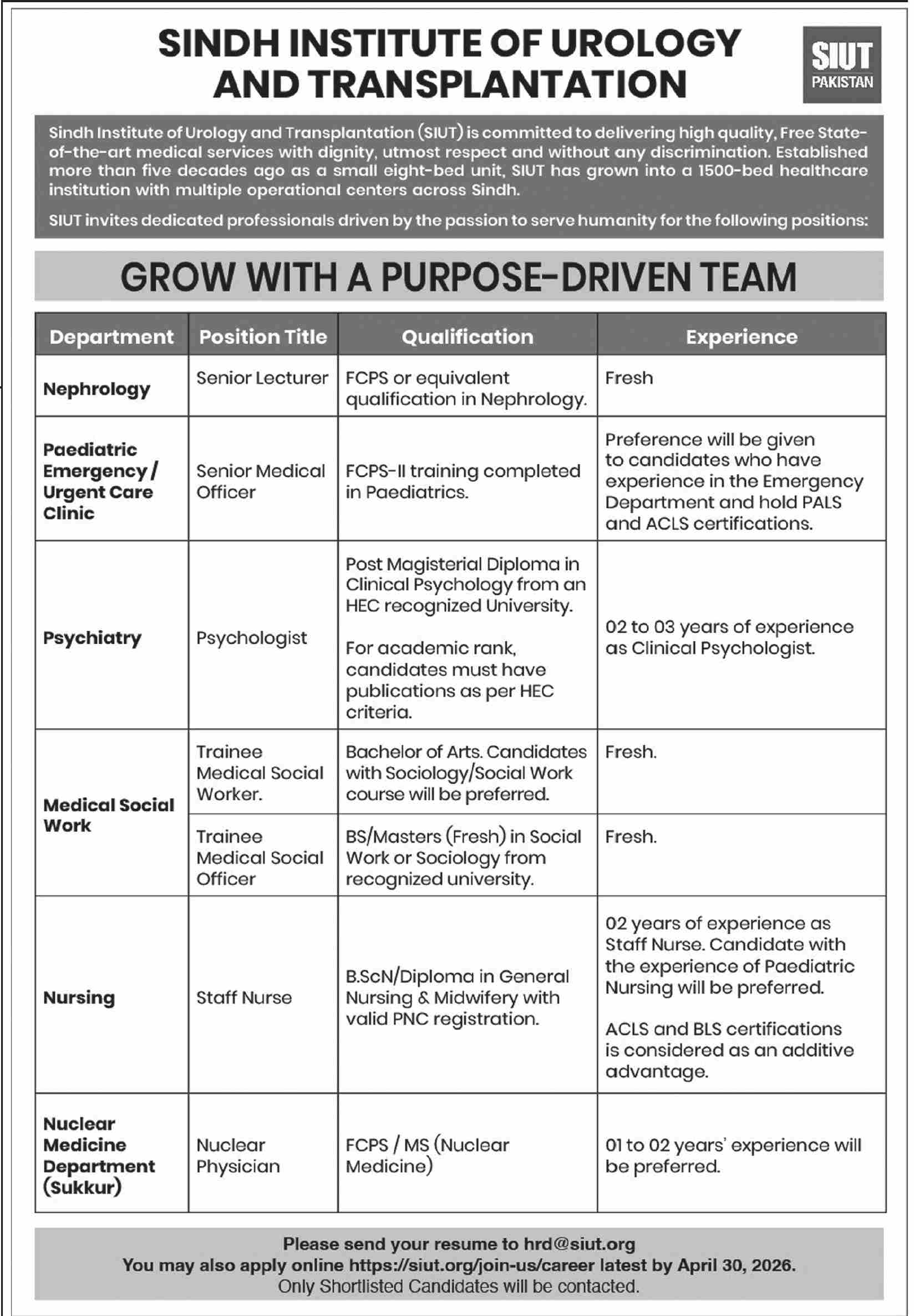 Sindh Institute of Urology and Transplantation