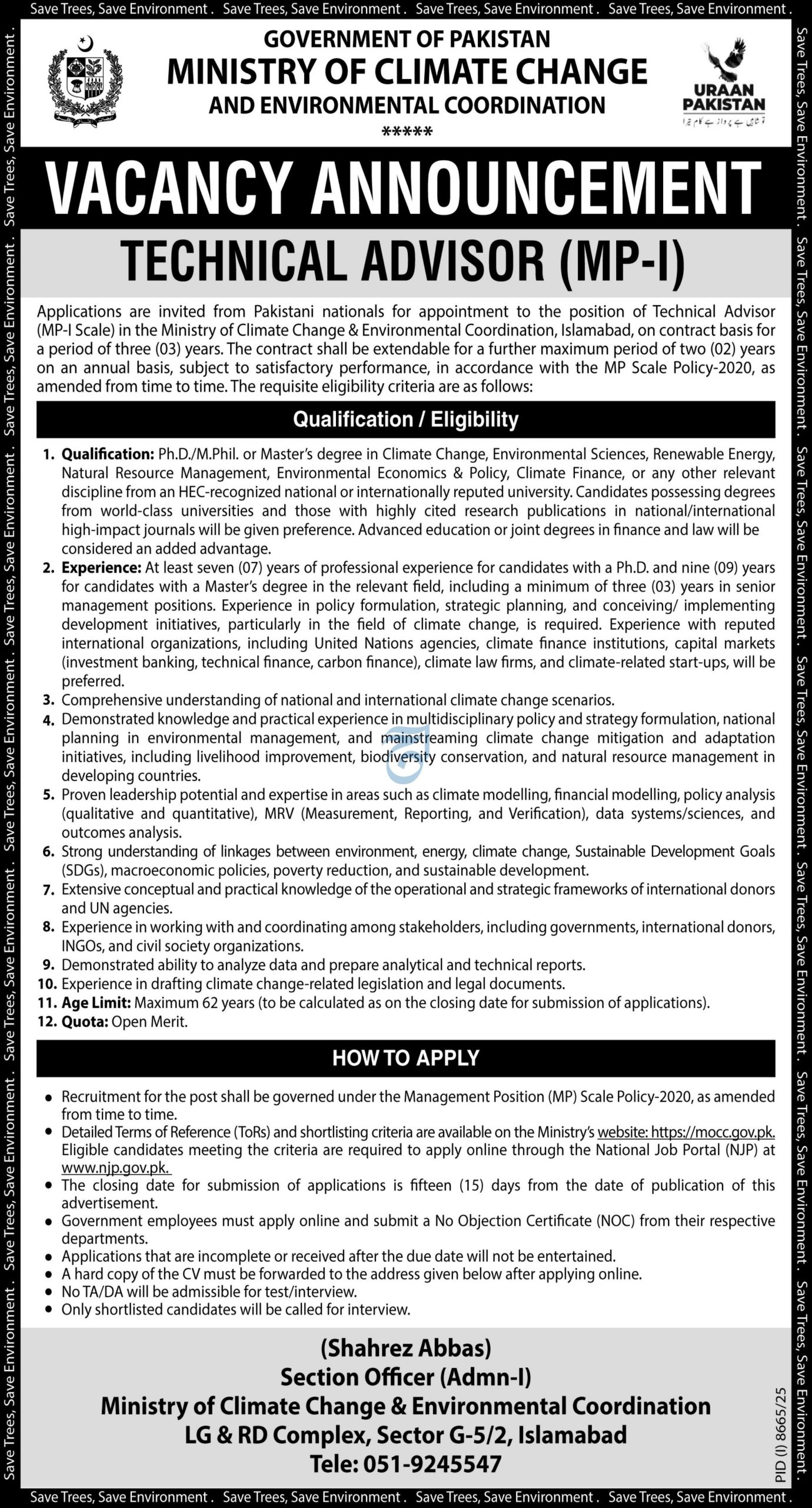 Climate Change & Environmental Coordination