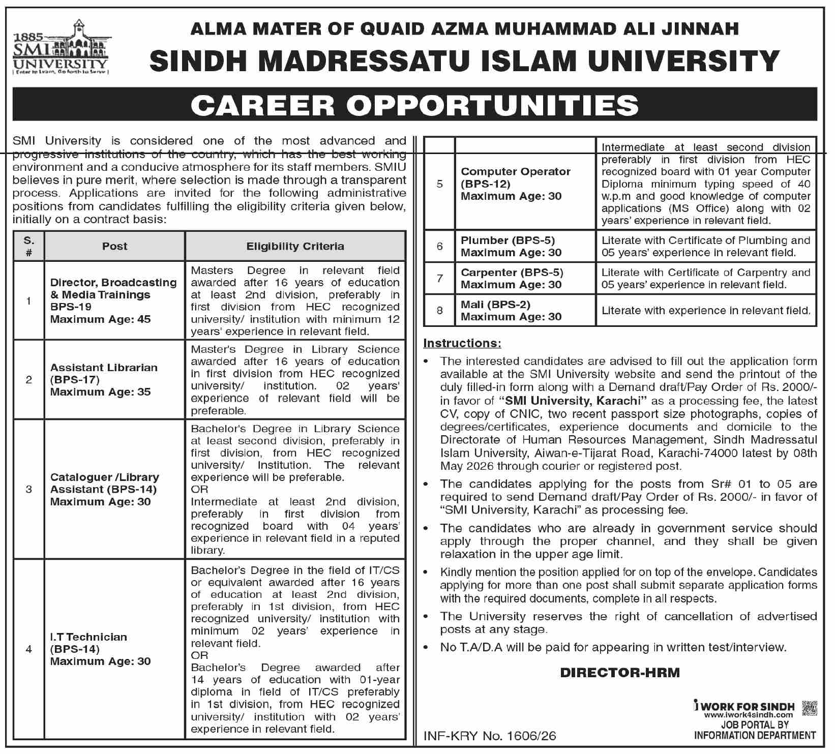 Sindh Madressatul Islam University (SMIU)