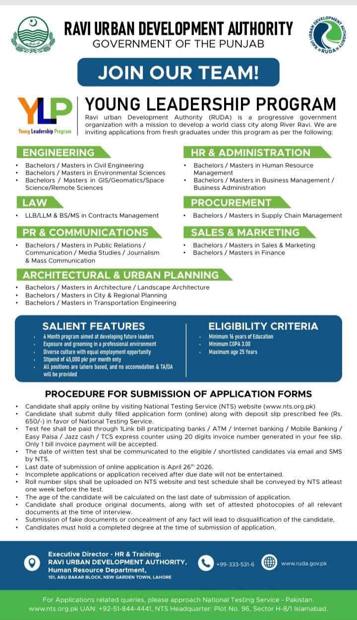 RUDA Young Leadership Program (YLP)
