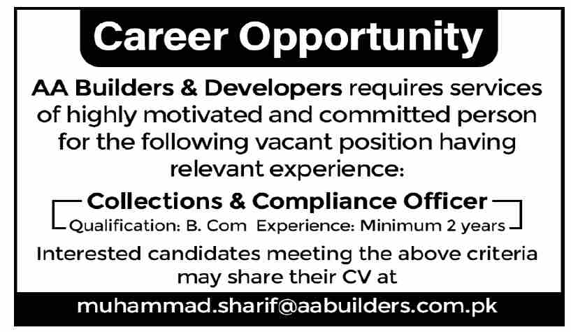 Collections & Compliance Officer