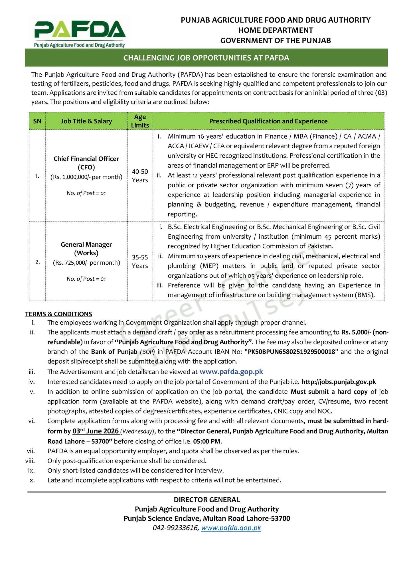 Punjab Agriculture Food and Drug Authority (PAFDA)