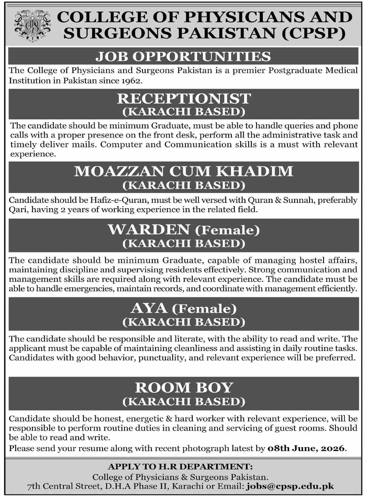 CPSP Karachi