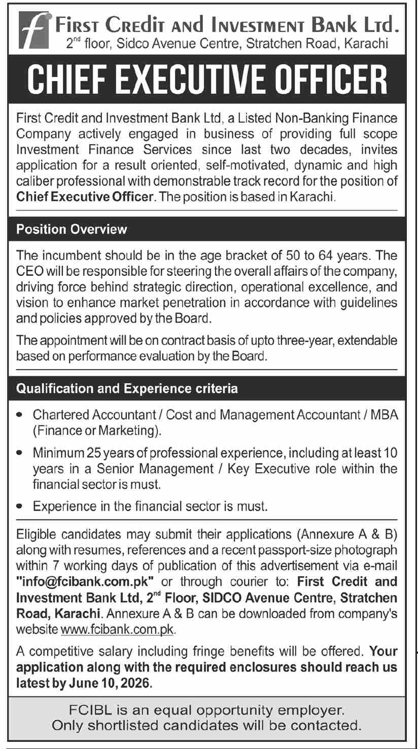 First Credit and Investment Bank Ltd
