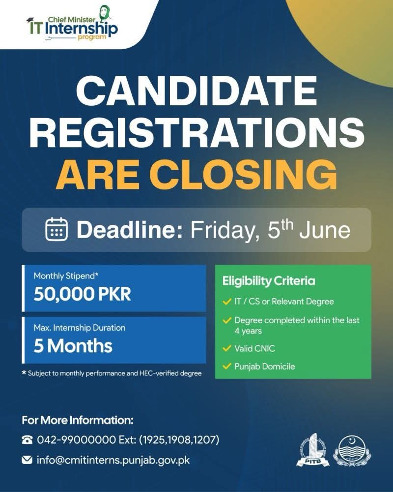 Chief Minister IT Internship